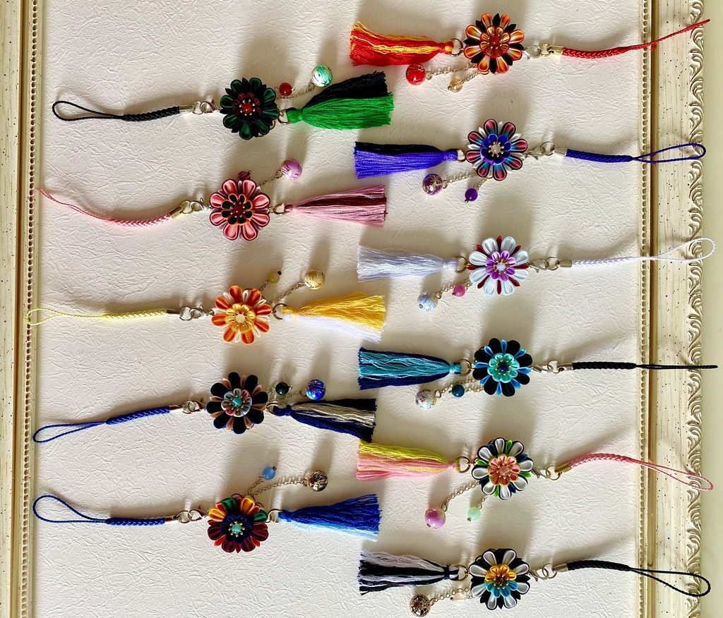 鬼滅の刃 キャライメージつまみ細工根付ストラップ