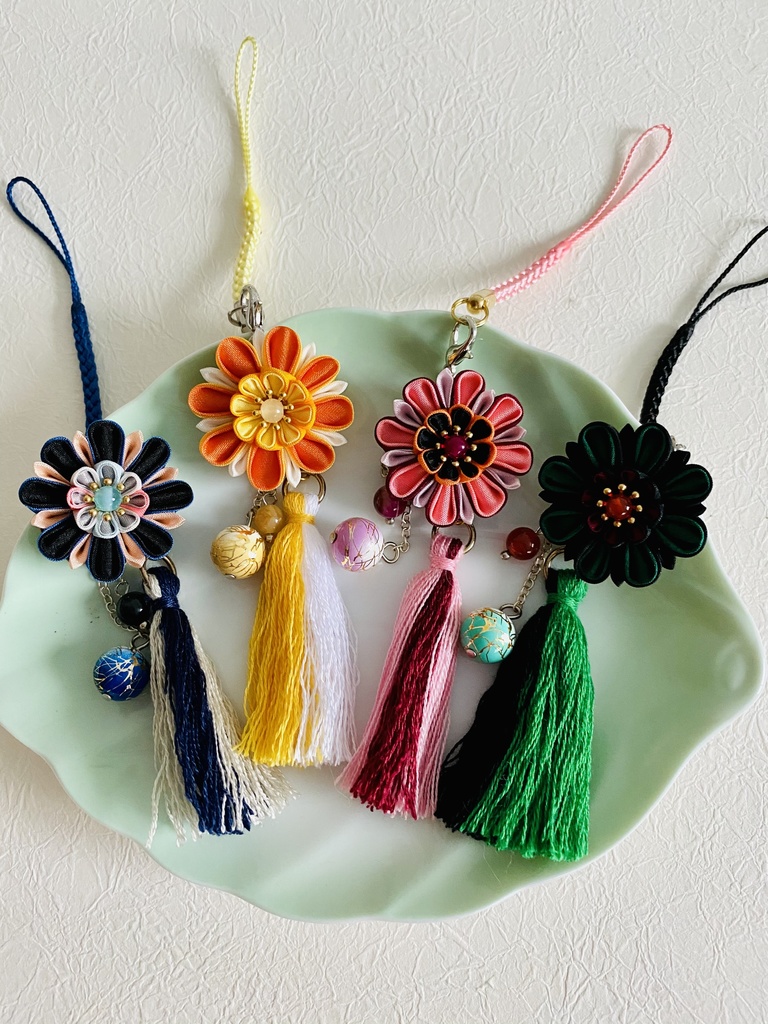 鬼滅の刃 キャライメージつまみ細工根付ストラップ