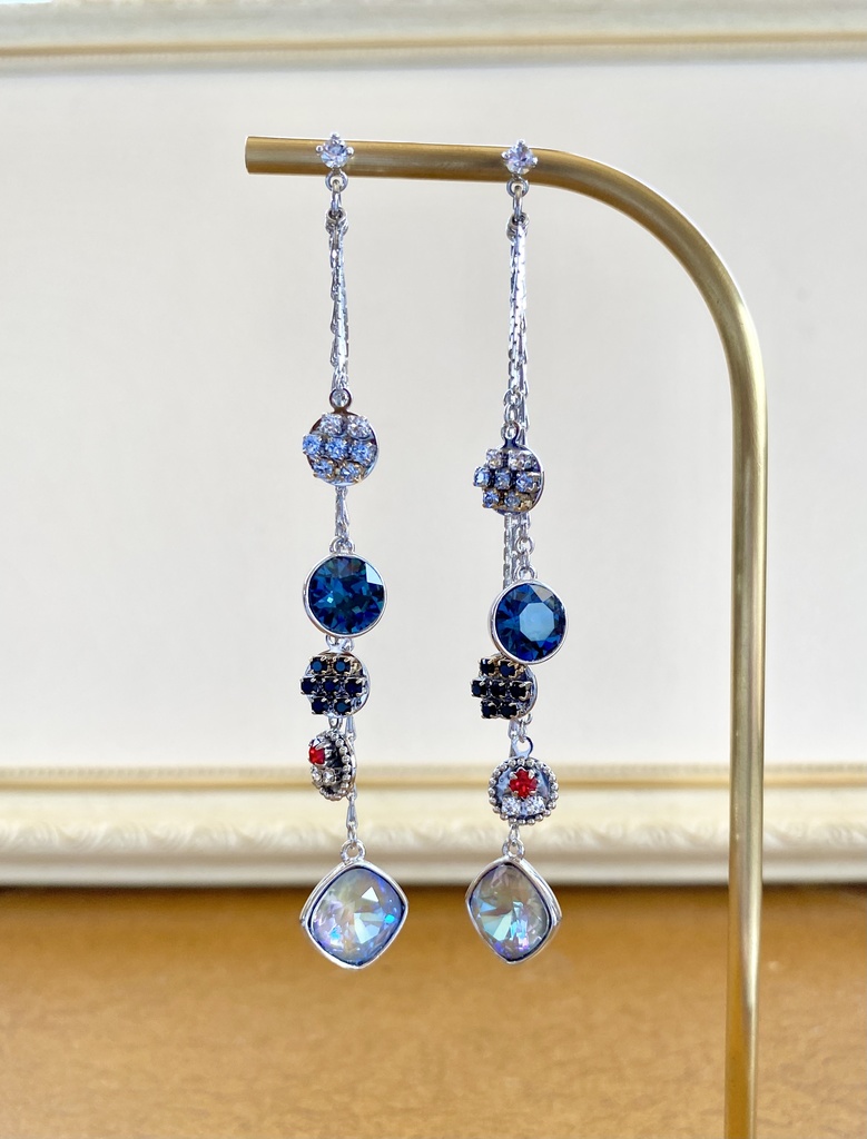 刀剣男士イメージ ビジューロングピアス 福岡一文字