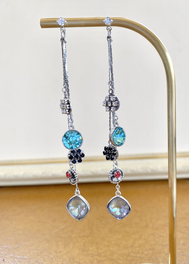 刀剣男士イメージ ビジューロングピアス 福岡一文字