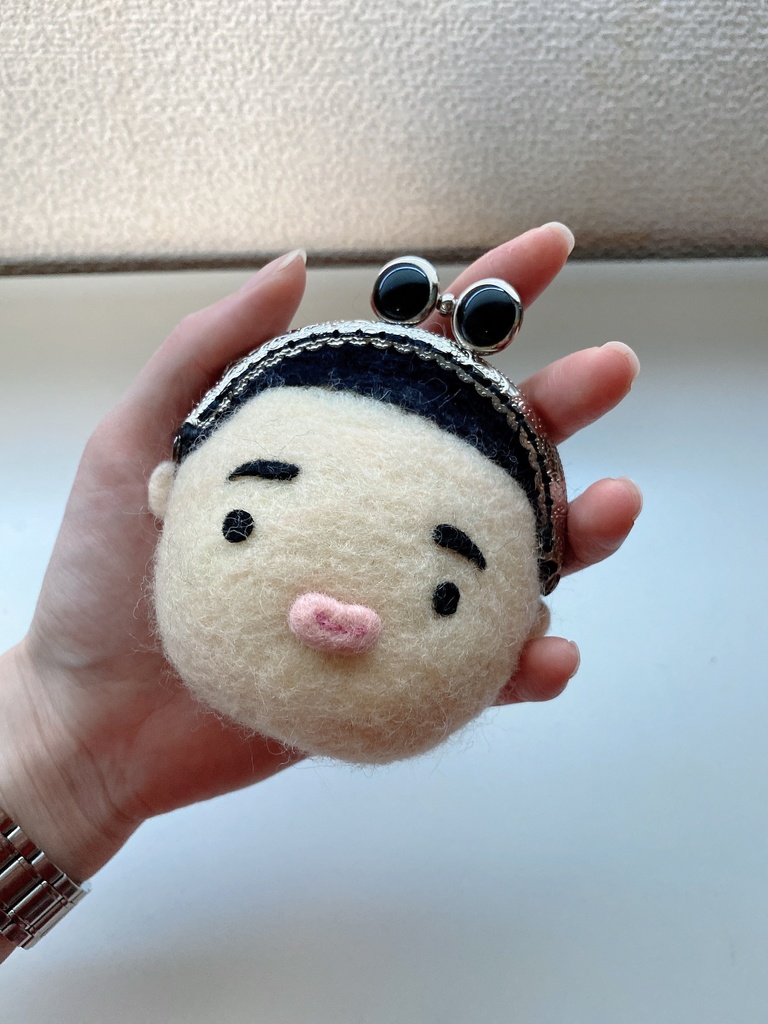 山王 お顔ミニがま口