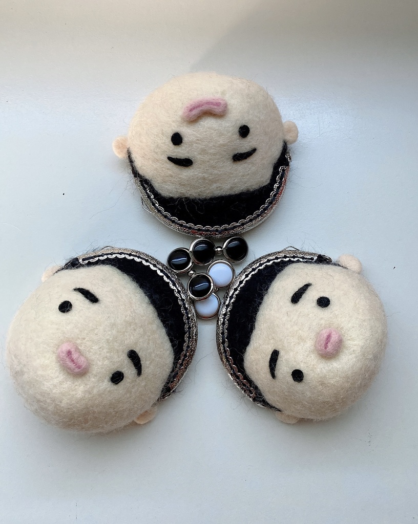 山王 お顔ミニがま口