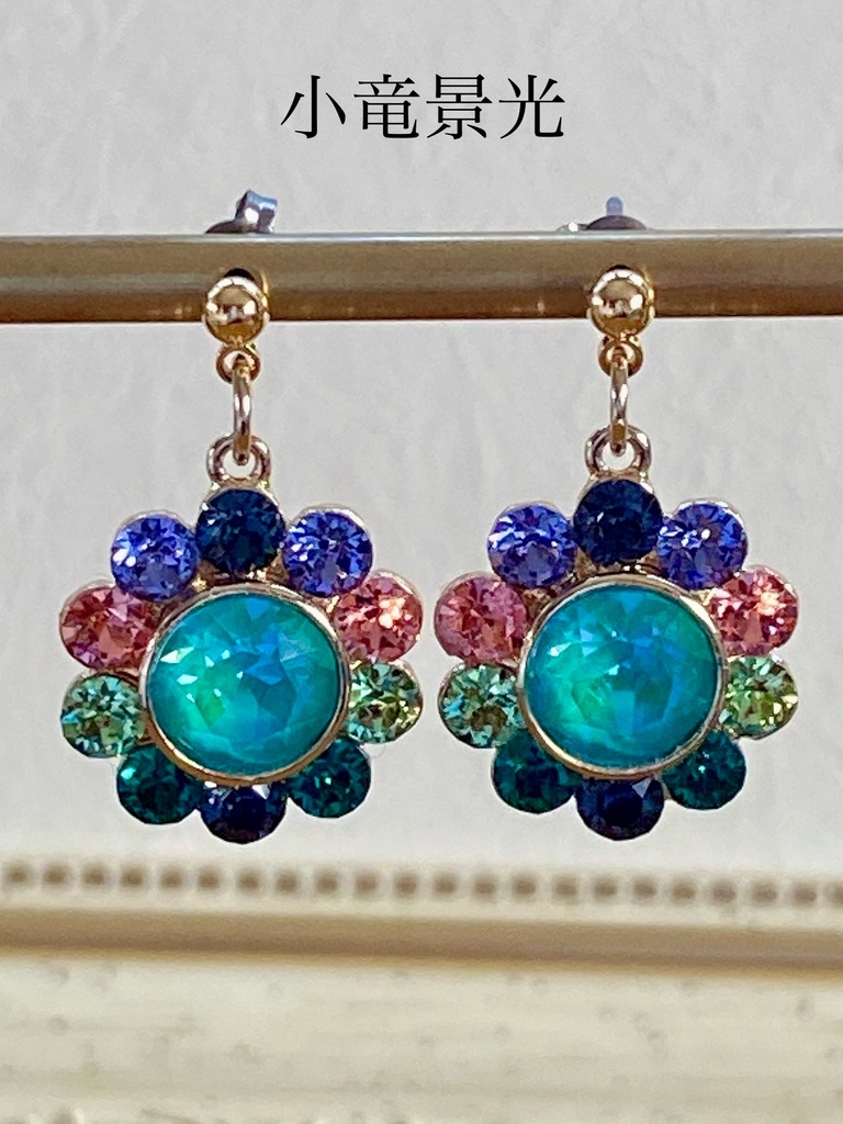 刀剣男士イメージ ビジューピアス/イヤリング 『閃々』