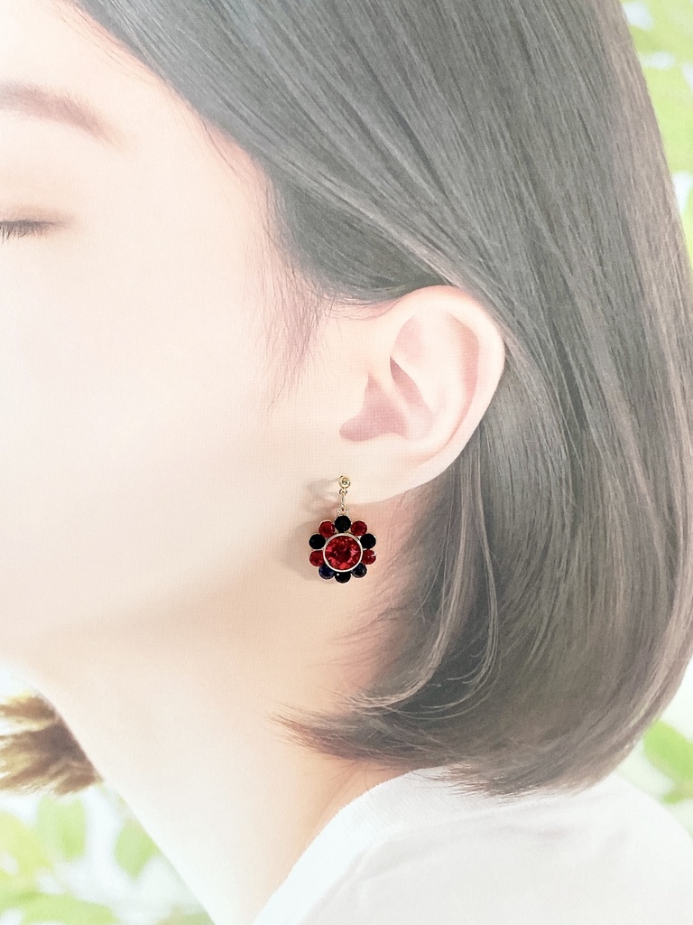 刀剣男士イメージ ビジューピアス/イヤリング 『閃々』