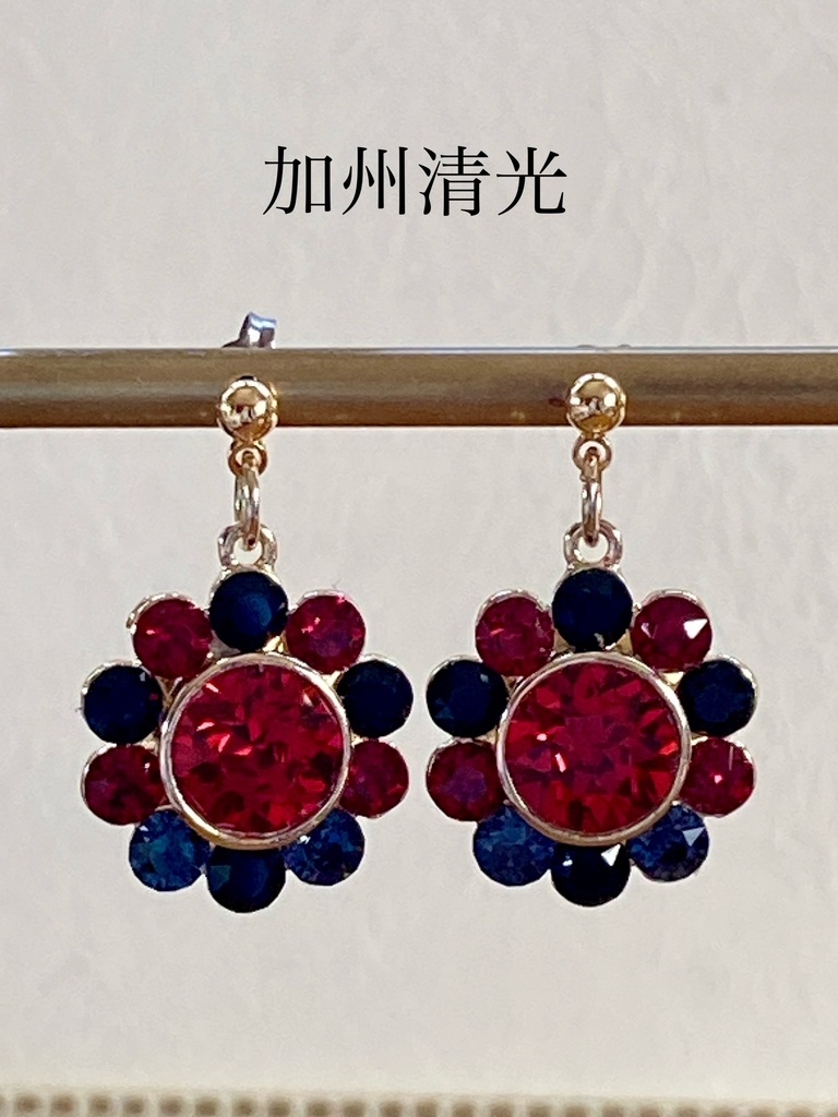 刀剣男士イメージ ビジューピアス/イヤリング 『閃々』