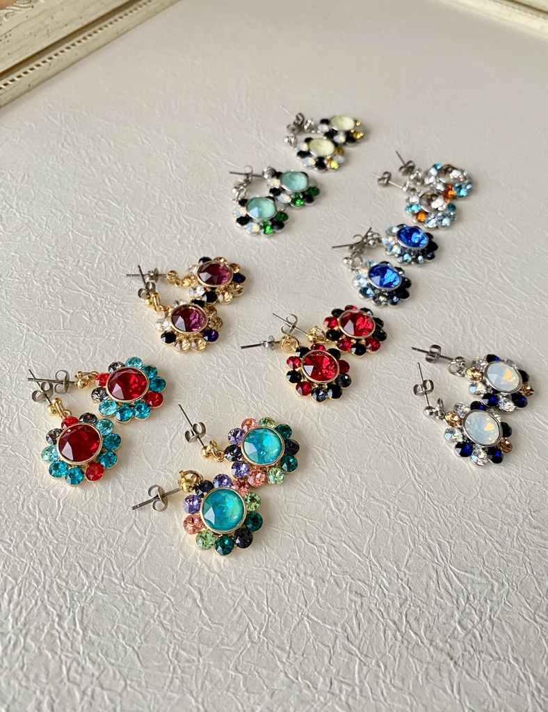 刀剣男士イメージ ビジューピアス/イヤリング 『閃々』