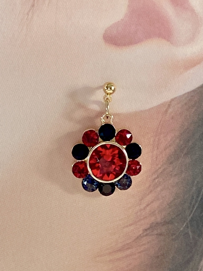 刀剣男士イメージ ビジューピアス/イヤリング 『閃々』