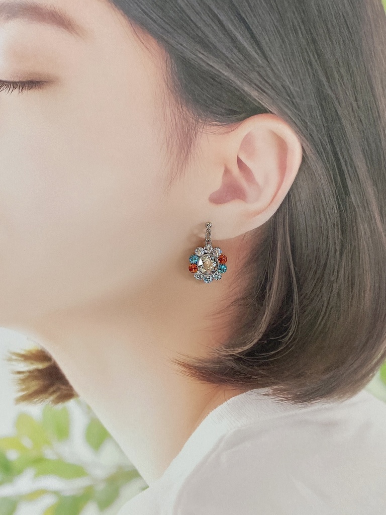 刀剣男士イメージ ビジューピアス/イヤリング 『閃々』