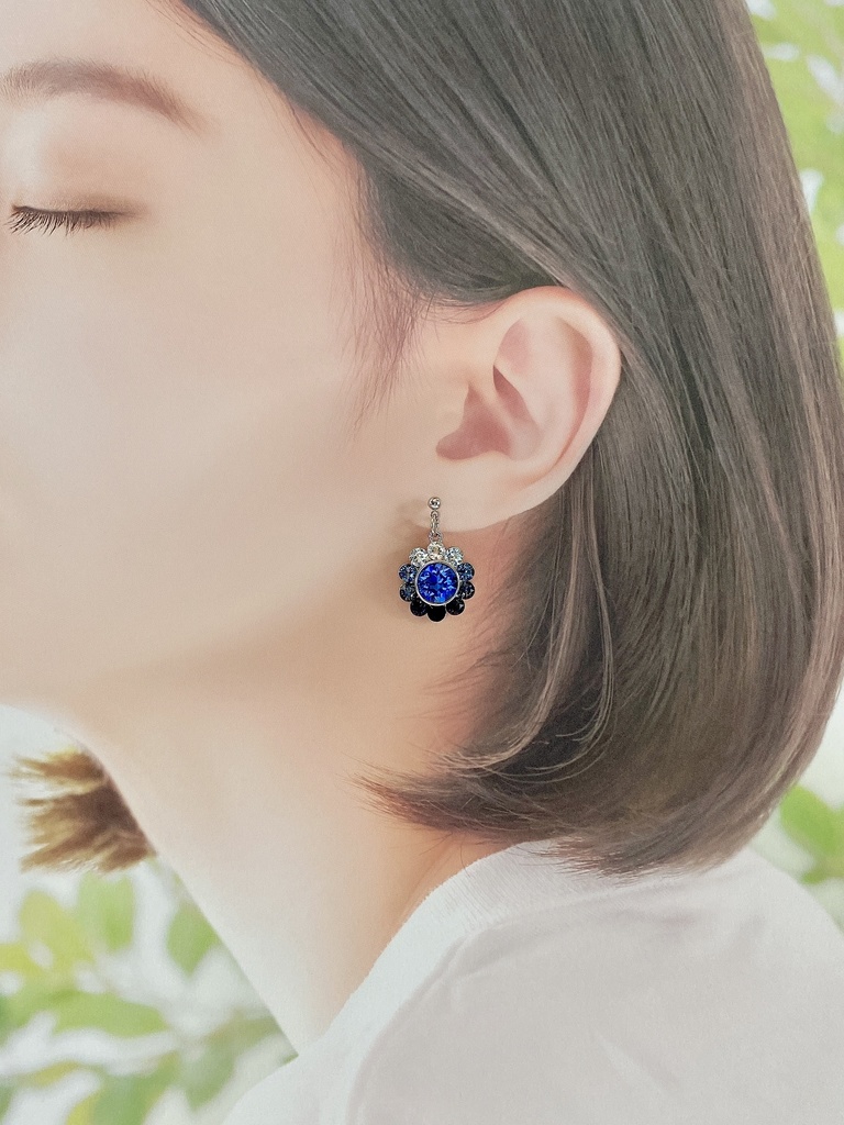 刀剣男士イメージ ビジューピアス/イヤリング 『閃々』