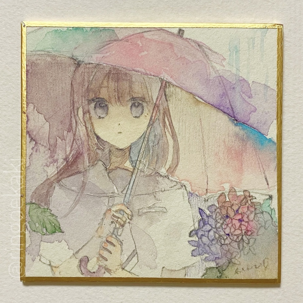 【原画】相合傘のきみを見た