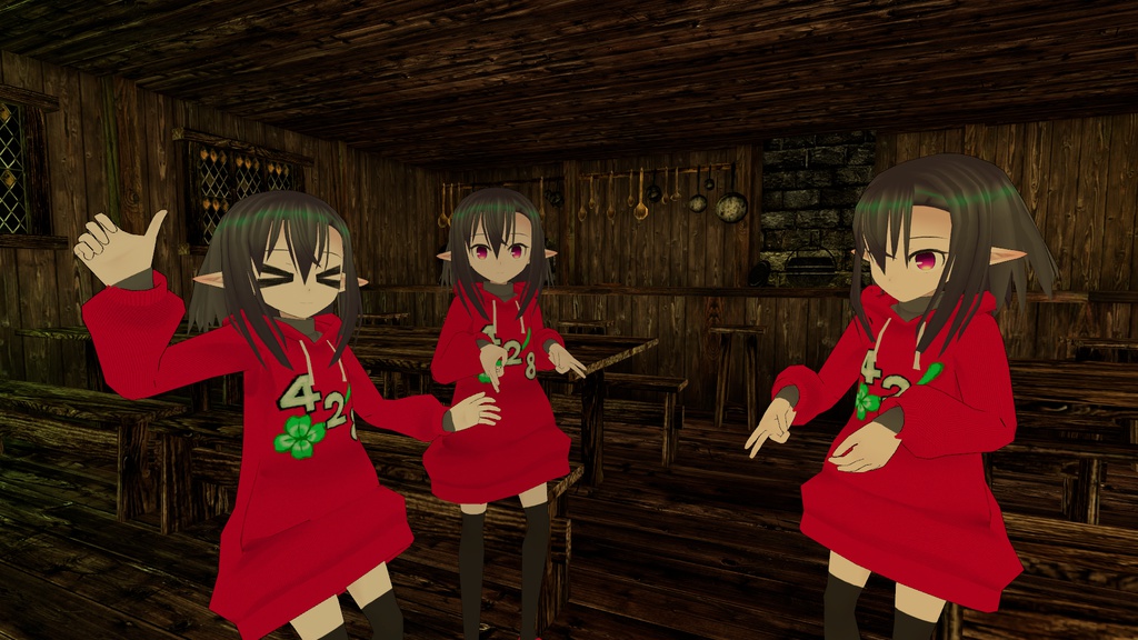 VRChat向け3Dモデル「428ちゃん」