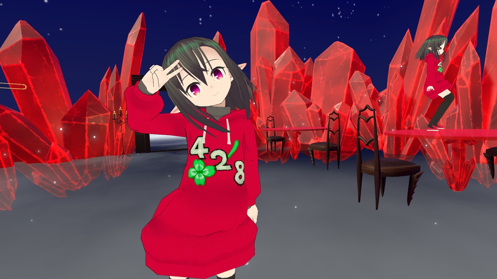 VRChat向け3Dモデル「428ちゃん」