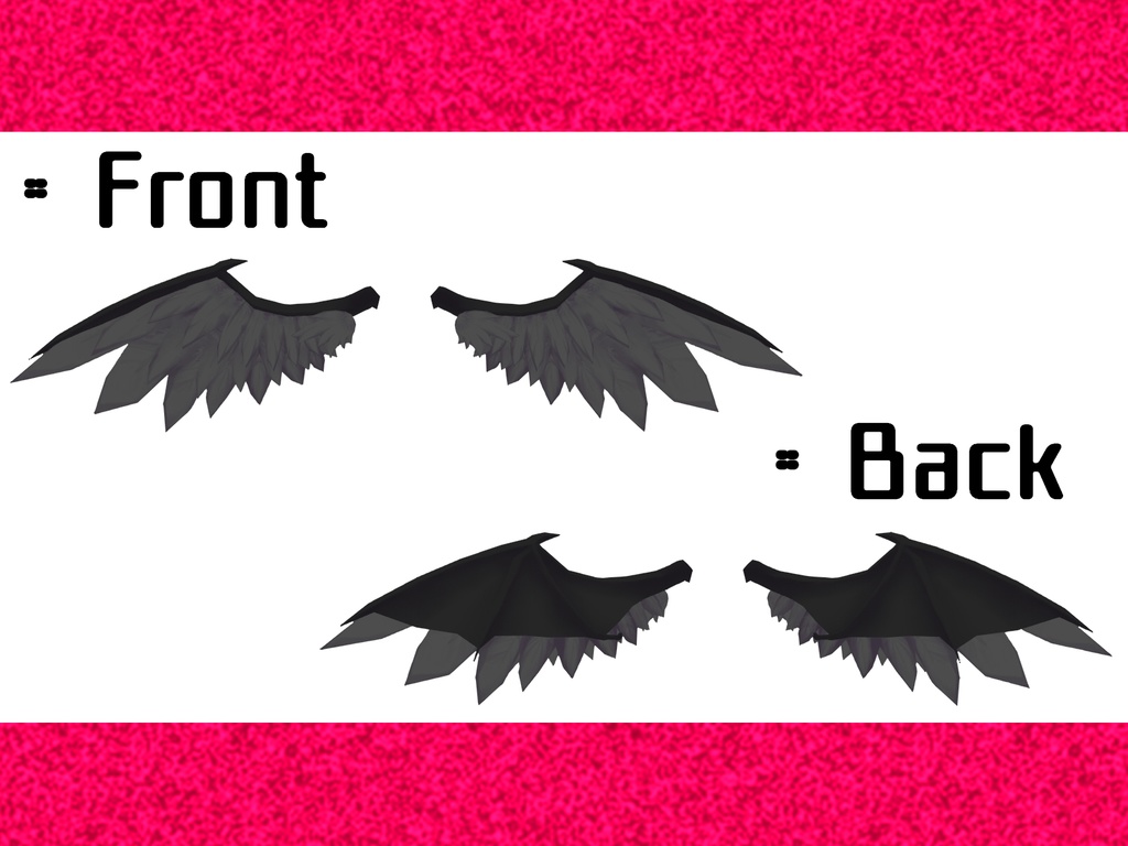 3Dモデル「魔天神の翼」