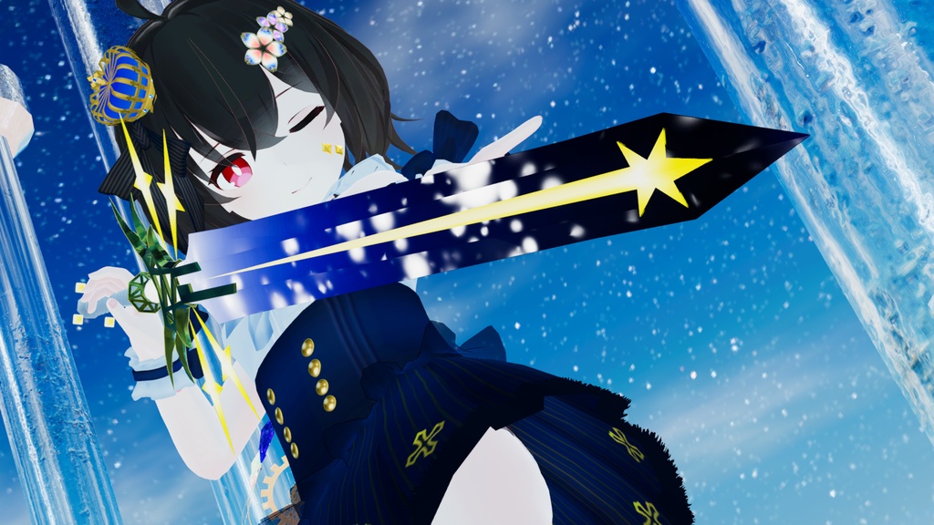 3Dモデル「彗聖剣・ウラノス」