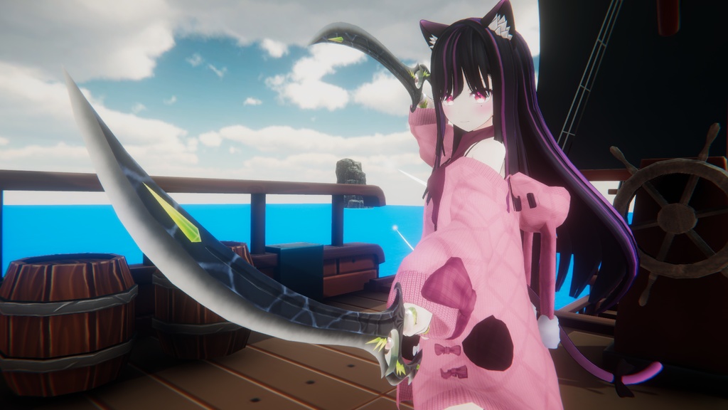 3Dモデル「豪雨の魔剣・イムベルカットラス」