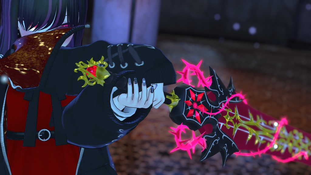 3Dモデル「茨魔剣・サンギス」