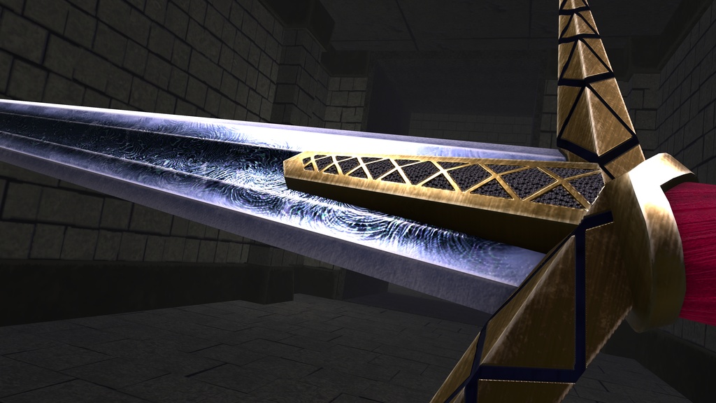 3Dモデル「ミスリルのクレイモア」