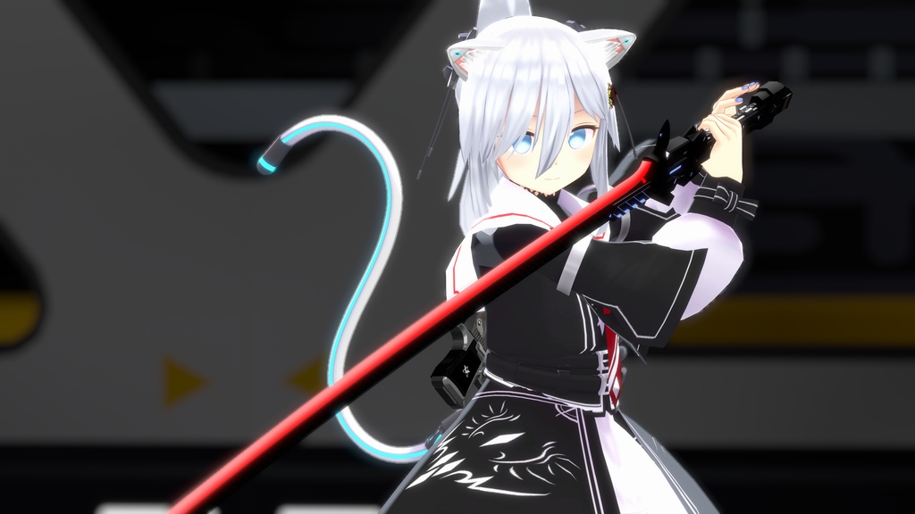 3Dモデル「魔光力搭載試験型 疑似魔剣ユニット アルマージュラム」