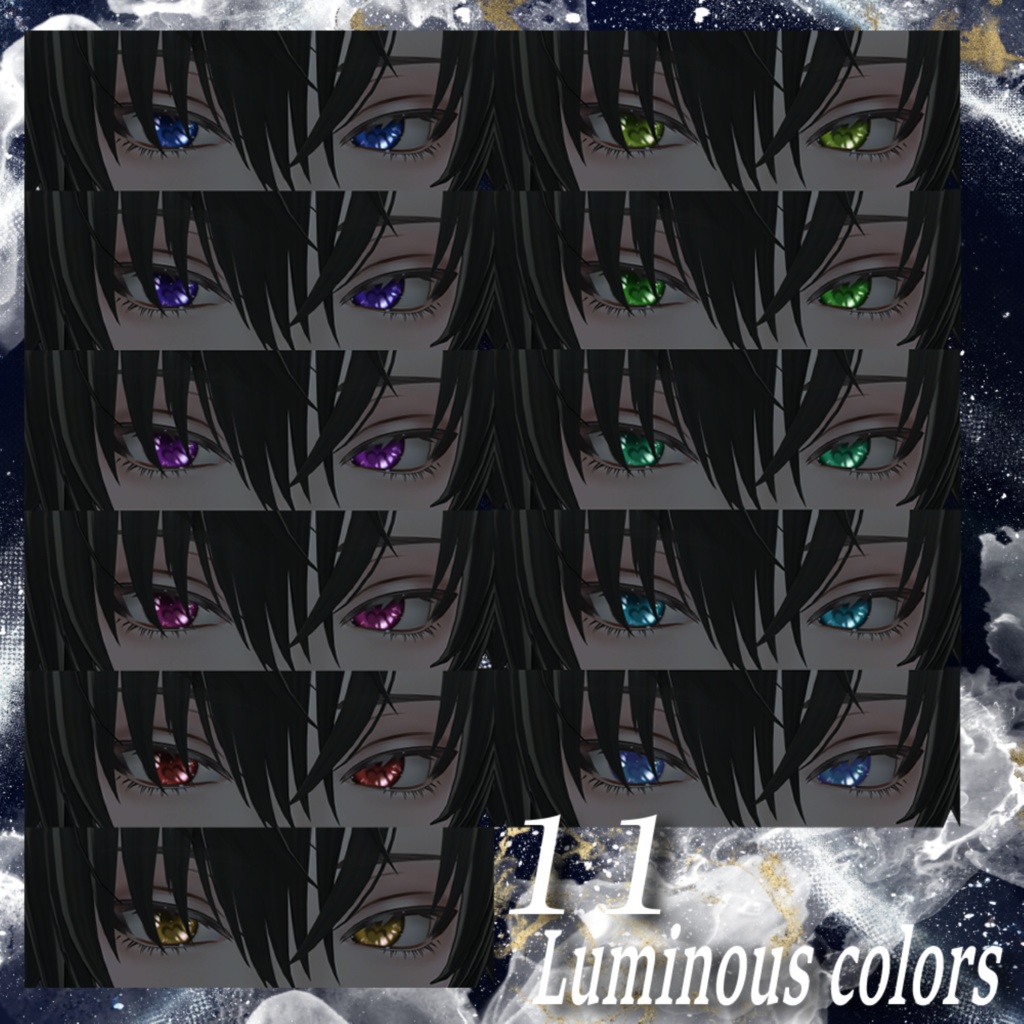 【アニラ対応】Toxic Love Eye(18Color)【アイテクスチャ】