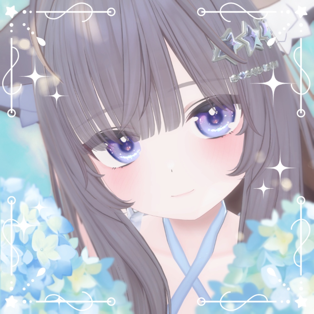 【無料版あり】【真冬対応】あじさいソーダEye(5Color)【アイテクスチャ】