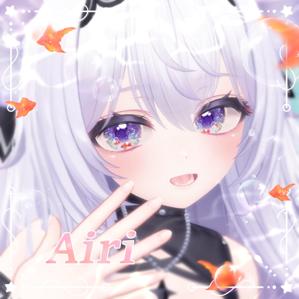 【6アバター】動く!夏色きんぎょEye(18Color)【アイテクスチャ】