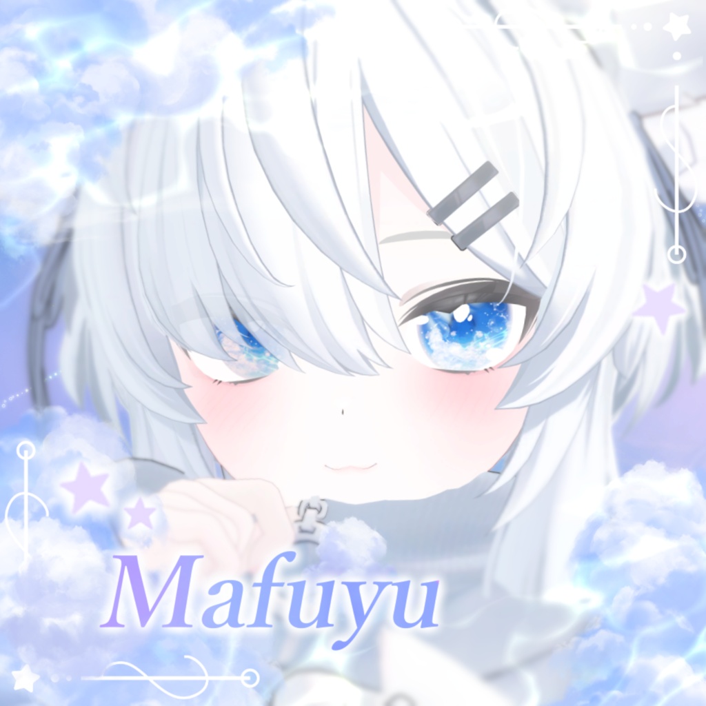 【7アバター】動く!空色わたあめEye(8Color)【アイテクスチャ】