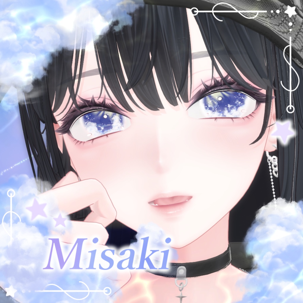 【7アバター】動く!空色わたあめEye(8Color)【アイテクスチャ】