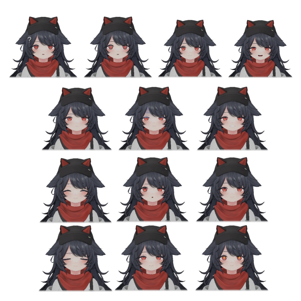 デルタフレアタレ目顔Prefab