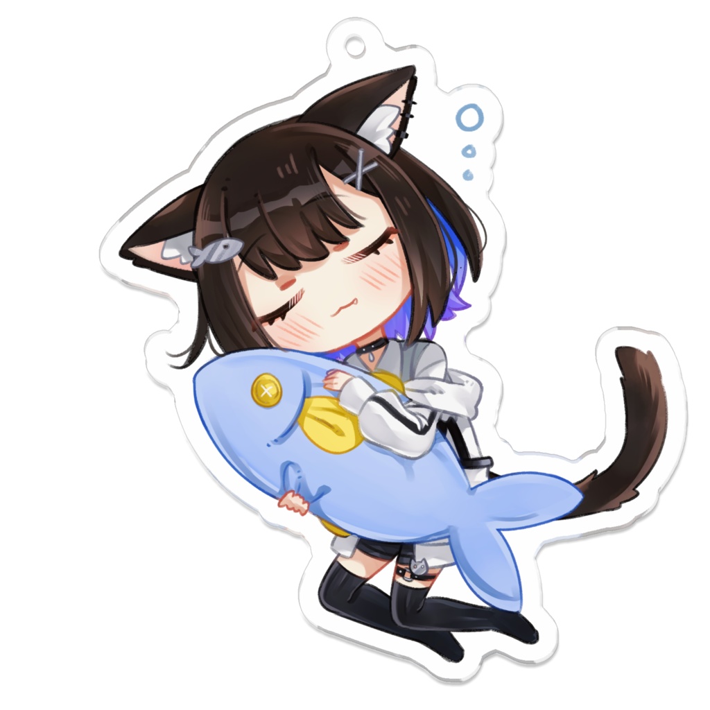 冬木もこ　SDアクキー(猫耳B)