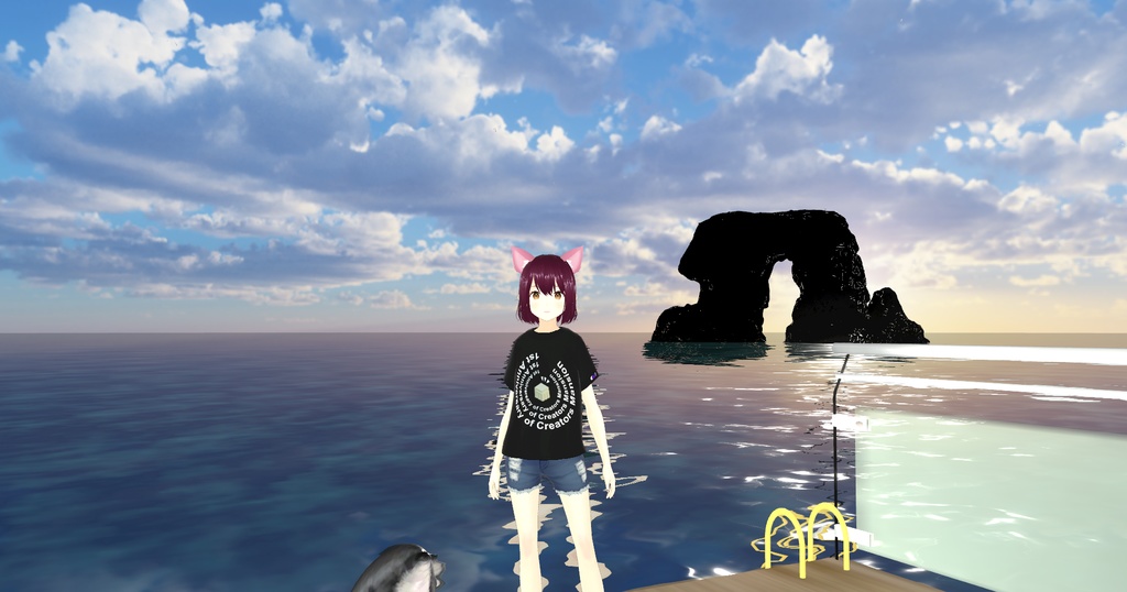 クリエイターズマンション１周年記念Tシャツ（黒）