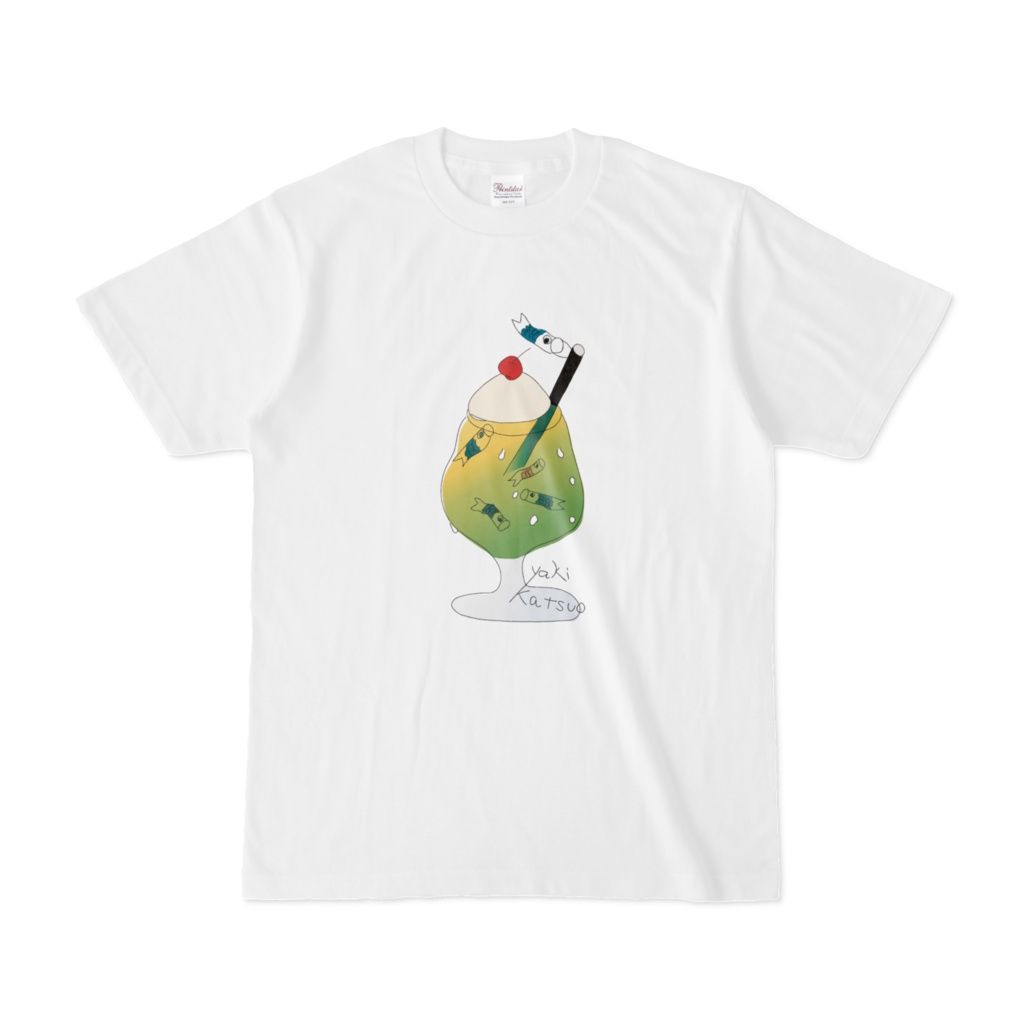 クリームソーダ - yakikatsuo 両面印刷T