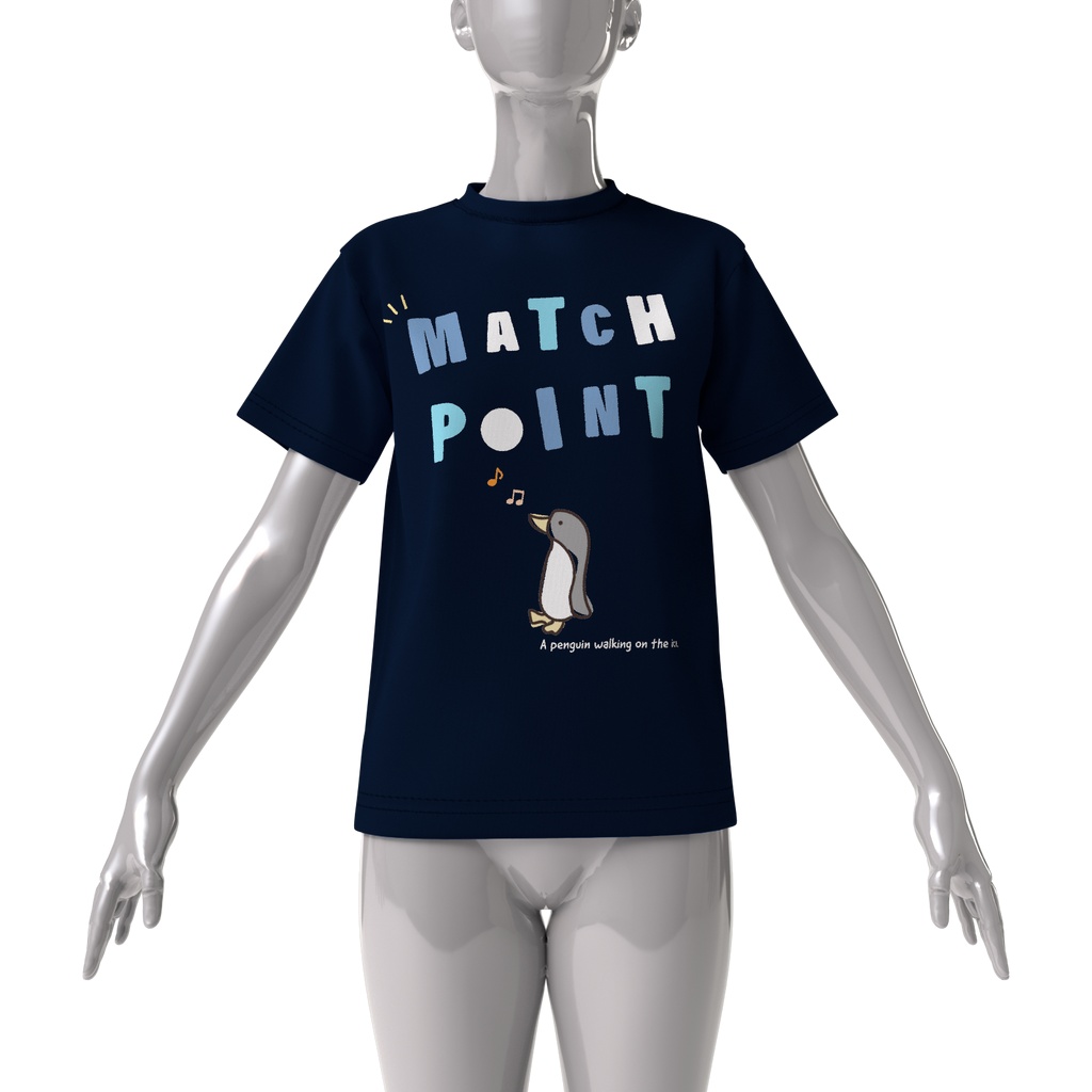 match point-ペンギン Tシャツ