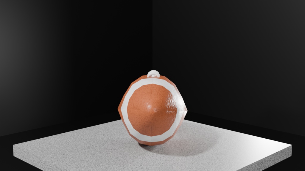 リアル風ラグビーボール3Dモデル|Blender / Unity 対応