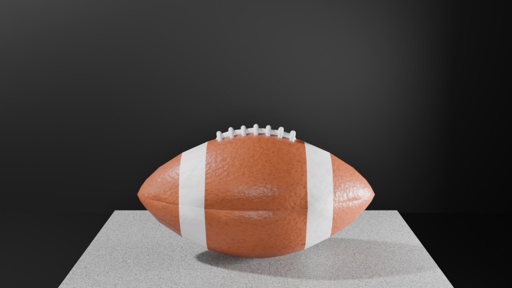リアル風ラグビーボール3Dモデル|Blender / Unity 対応