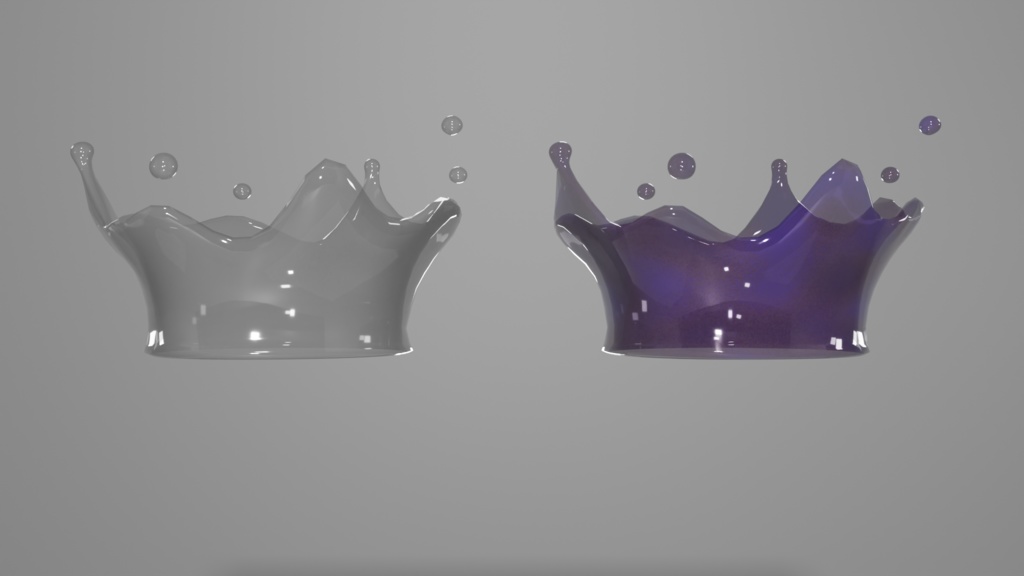 Marble Milk Crown|マーブルミルククラウン(4+3色) 3Dモデル