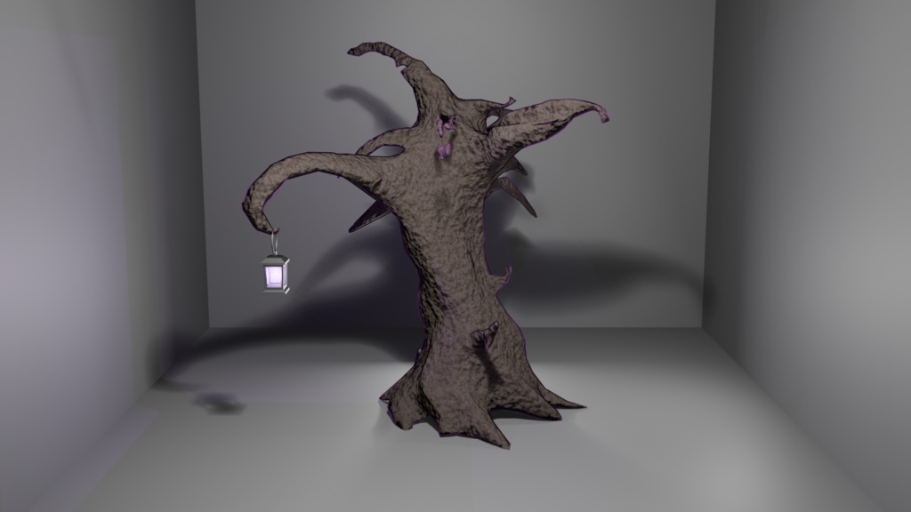 【期間限定無料】不気味な木 - Haunted Tree 3Dモデル