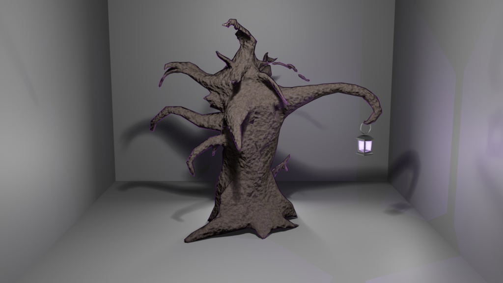 【期間限定無料】不気味な木 - Haunted Tree 3Dモデル