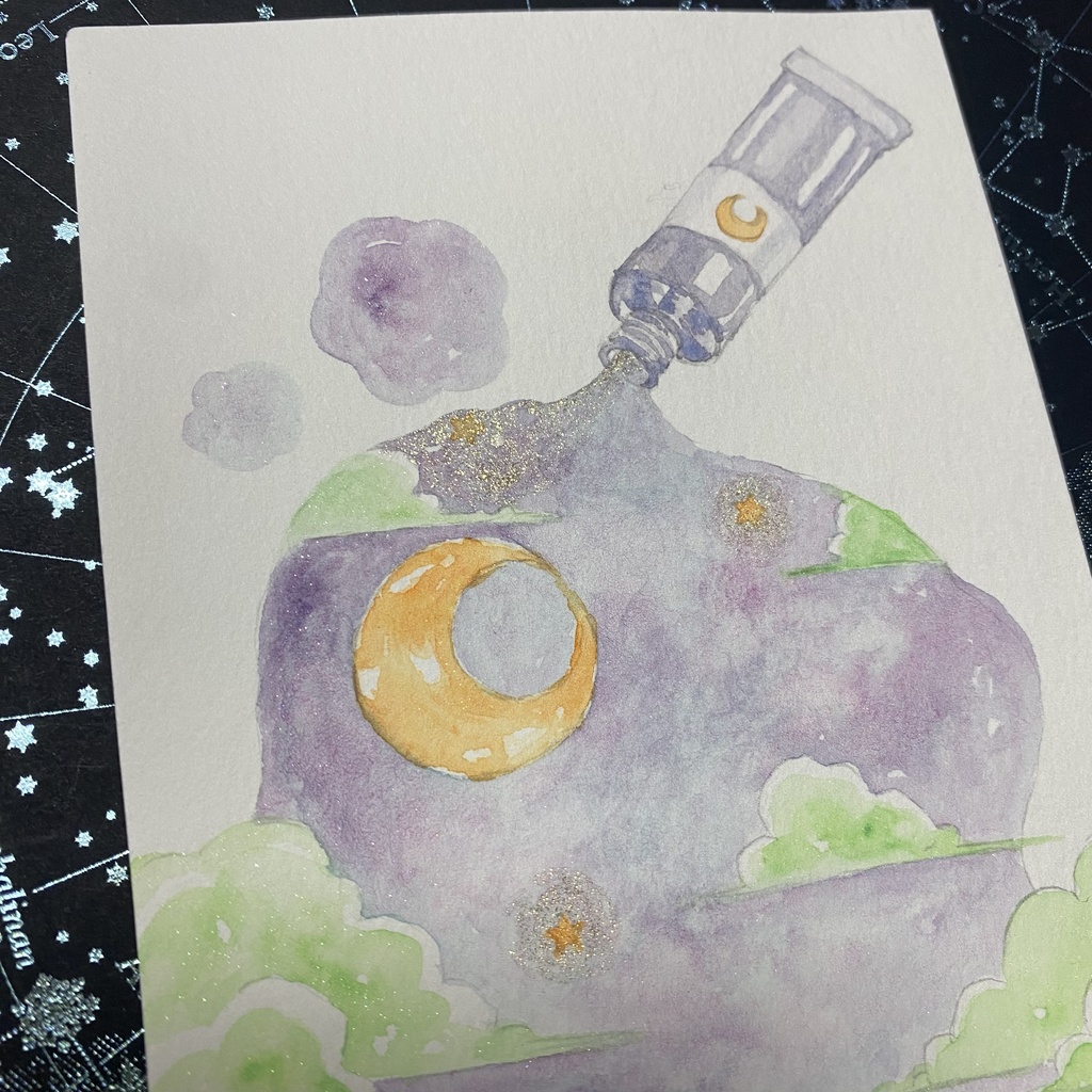 夜の絵の具「三日月」