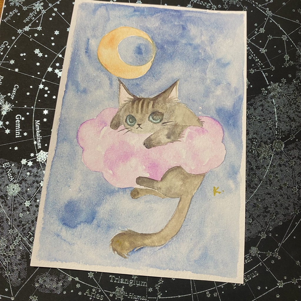 猫と雲のベット