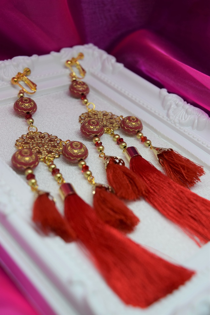 麗色の飛輪 イヤリング