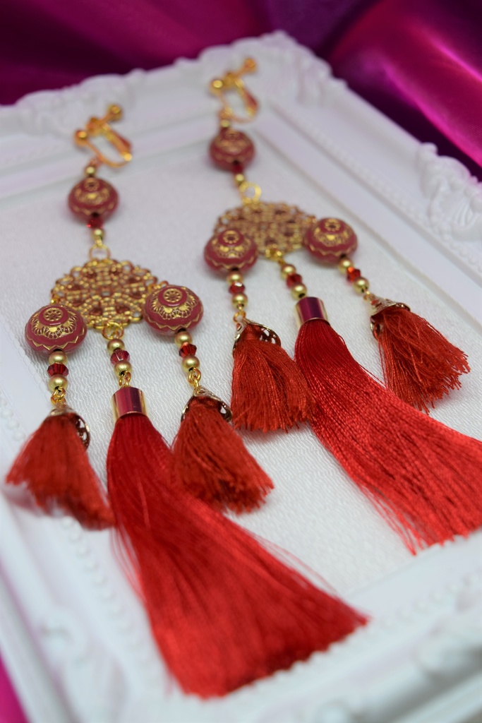 麗色の飛輪 イヤリング