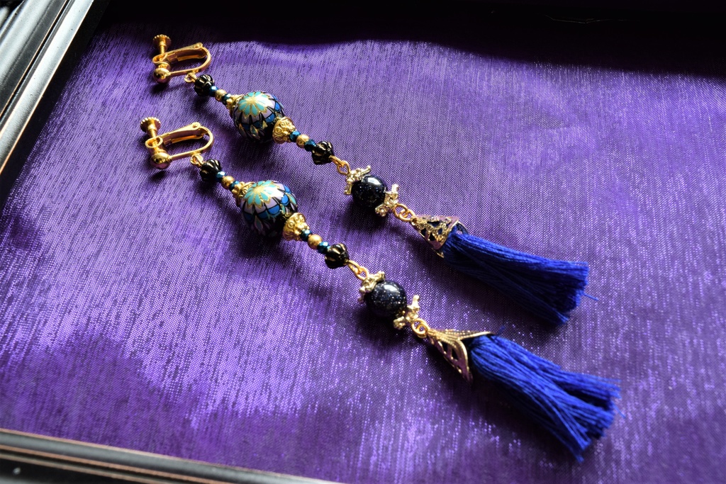 暮夜の天色 イヤリング