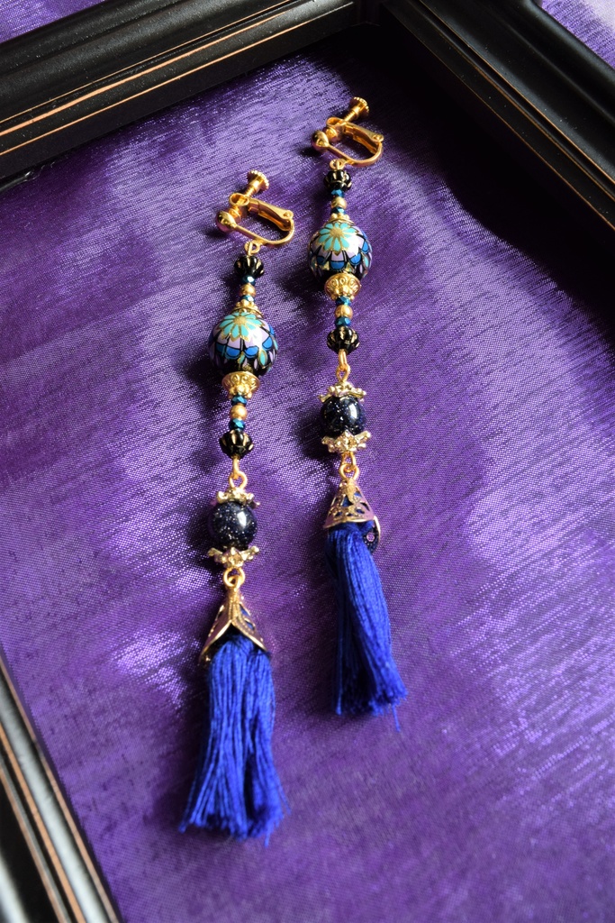 暮夜の天色 イヤリング