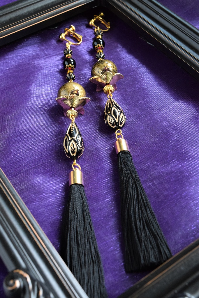 花紋の金剛 イヤリング