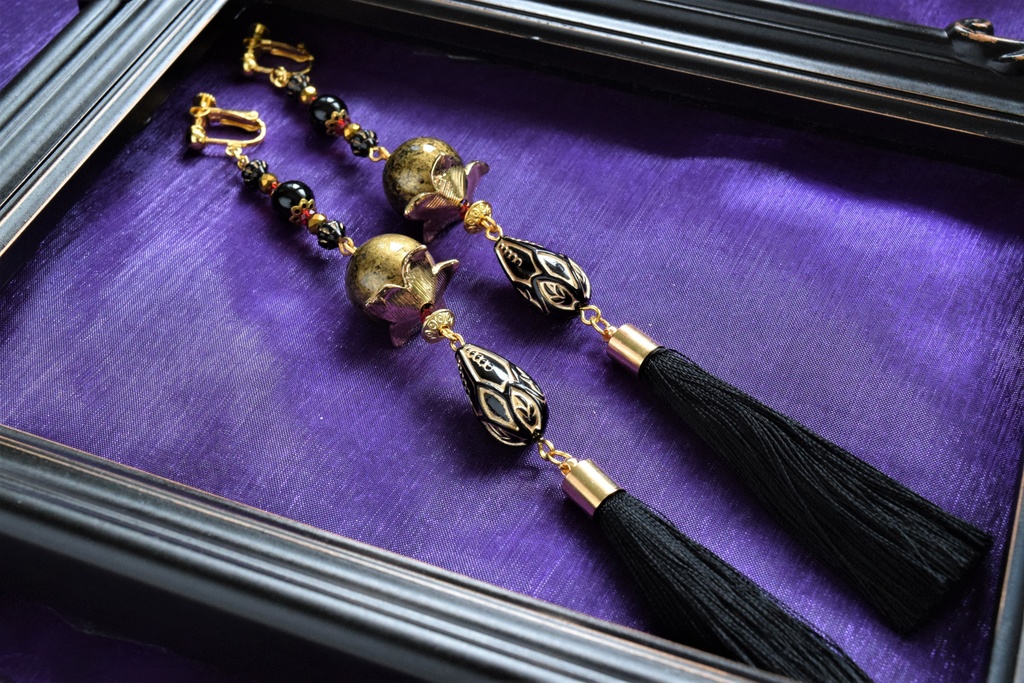 花紋の金剛 イヤリング