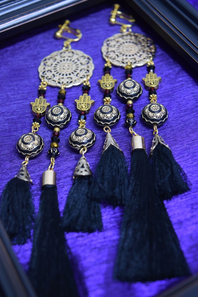 午月の天円地方 イヤリング