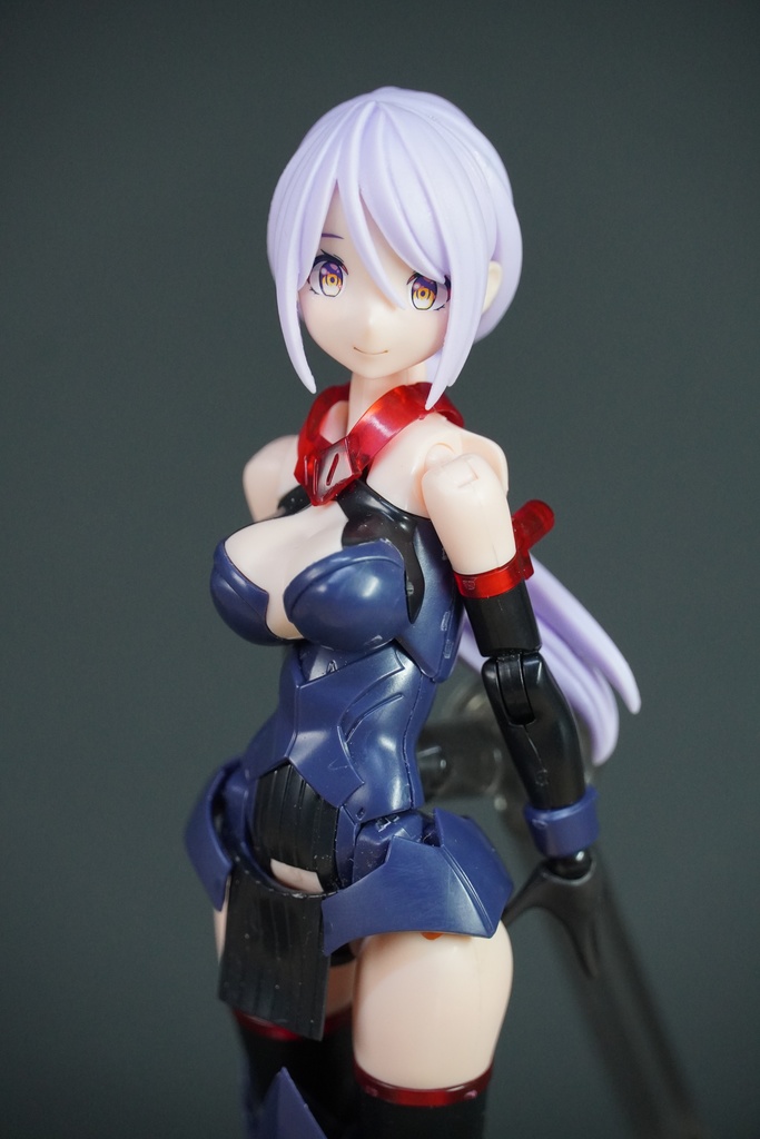 メガミデバイス バレットナイツ用髪パーツ(黒/紫)