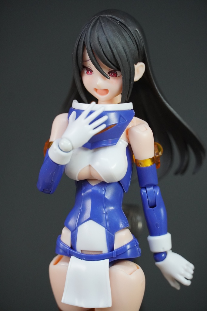 メガミデバイス バレットナイツ用髪パーツ(黒/紫)