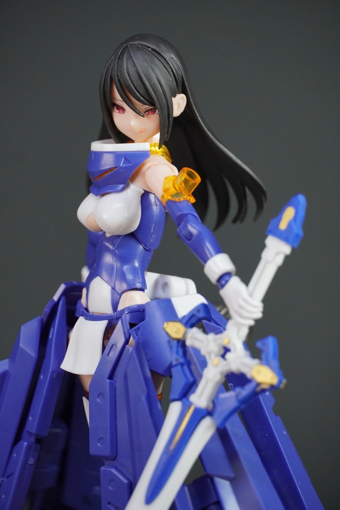 メガミデバイス バレットナイツ用髪パーツ(黒/紫)