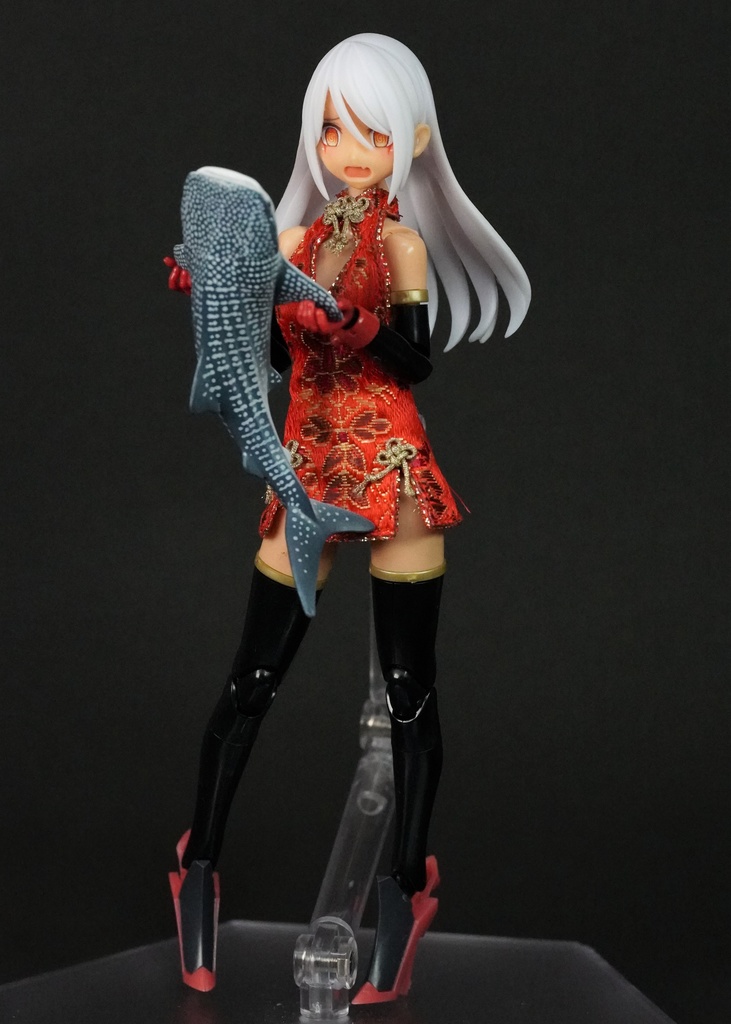 メガミデバイス バレットナイツ用髪パーツ(白/ピンク)